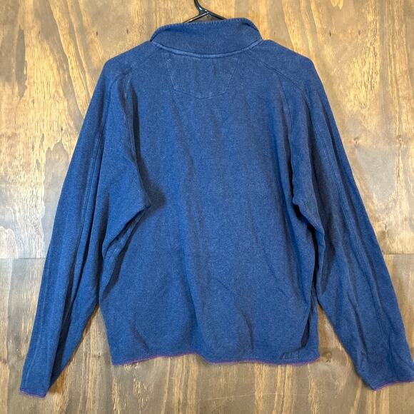 Robert Graham Mens Sweater Blue Purple 1/4 Zip Pullover Classic Fit Small - Picture 10 of 13